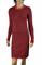 Womens Designer Clothes | FENDI soft knitted long sleeve dress 34 View 1